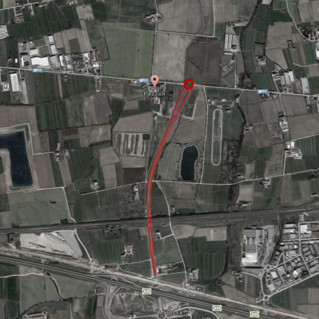 immagine asfaltatura brebemi vista satellitare