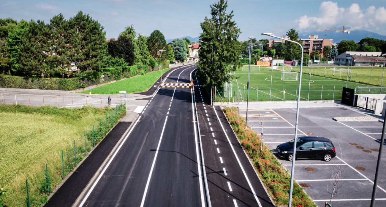 immagine riqualificazione urbana in via Guazzanica a Dalmine